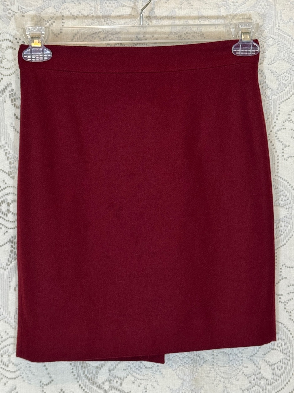 J. Crew Maroon Pencil Skirt